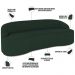 Sofá 4 Lugares Curvo Sala de Estar Living Lótus D02 Linho Verde Musgo 260 cm C-117 - Lyam Decor