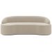 Sofá 4 Lugares Curvo Sala de Estar Living Lótus D02 Veludo Bege 280 cm C-309 - Lyam