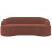 Sofá 4 Lugares Curvo Sala de Estar Living Lótus D02 Veludo Canela 280 cm C-276 - Lyam