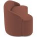 Sofá 4 Lugares Curvo Sala de Estar Living Lótus D02 Veludo Canela 280 cm C-276 - Lyam