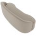 Sofá 4 Lugares Curvo Sala de Estar Living Lótus D02 Veludo Champagne 230 cm C-68 - Lyam