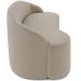 Sofá 4 Lugares Curvo Sala de Estar Living Lótus D02 Veludo Champagne 260 cm C-68 - Lyam