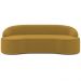 Sofá 4 Lugares Curvo Sala de Estar Living Lótus D02 Veludo Mostarda 230 cm C-279 - Lyam Decor