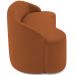 Sofá 4 Lugares Curvo Sala de Estar Living Lótus D02 Veludo Telha 230 cm C-262 - Lyam