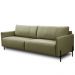 Sofá 4 Lugares Para Sala Living Industrial 264cm Italy L06 Couro Verde Musgo - Lyam Decor