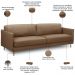 Sofá 4 Lugares Para Sala Living Industrial 270cm Romero L06 Couro Marrom Claro - Lyam Decor