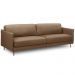 Sofá 4 Lugares Para Sala Living Industrial 270cm Romero L06 Couro Marrom Claro - Lyam Decor