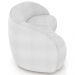 Sofá 4 Lugares Para Sala Living Orgânico 240cm Eron M03 Bouclê Branco - Lyam Decor