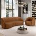 Sofá 4 Lugares Para Sala Living Orgânico 240cm Eron M03 Couríssimo Whisky - Lyam Decor