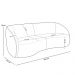 Sofá 4 Lugares Para Sala Living Orgânico 240cm Eron M03 Couríssimo Whisky - Lyam Decor