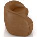 Sofá 4 Lugares Para Sala Living Orgânico 240cm Eron M03 Couríssimo Whisky - Lyam Decor