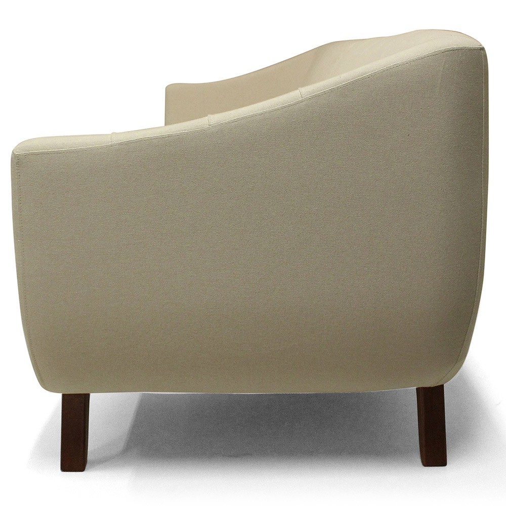 Sofá 4 Lugares Para Sala de Estar Atenas 280 cm D02 Linho Bege B-298 - Lyam Decor