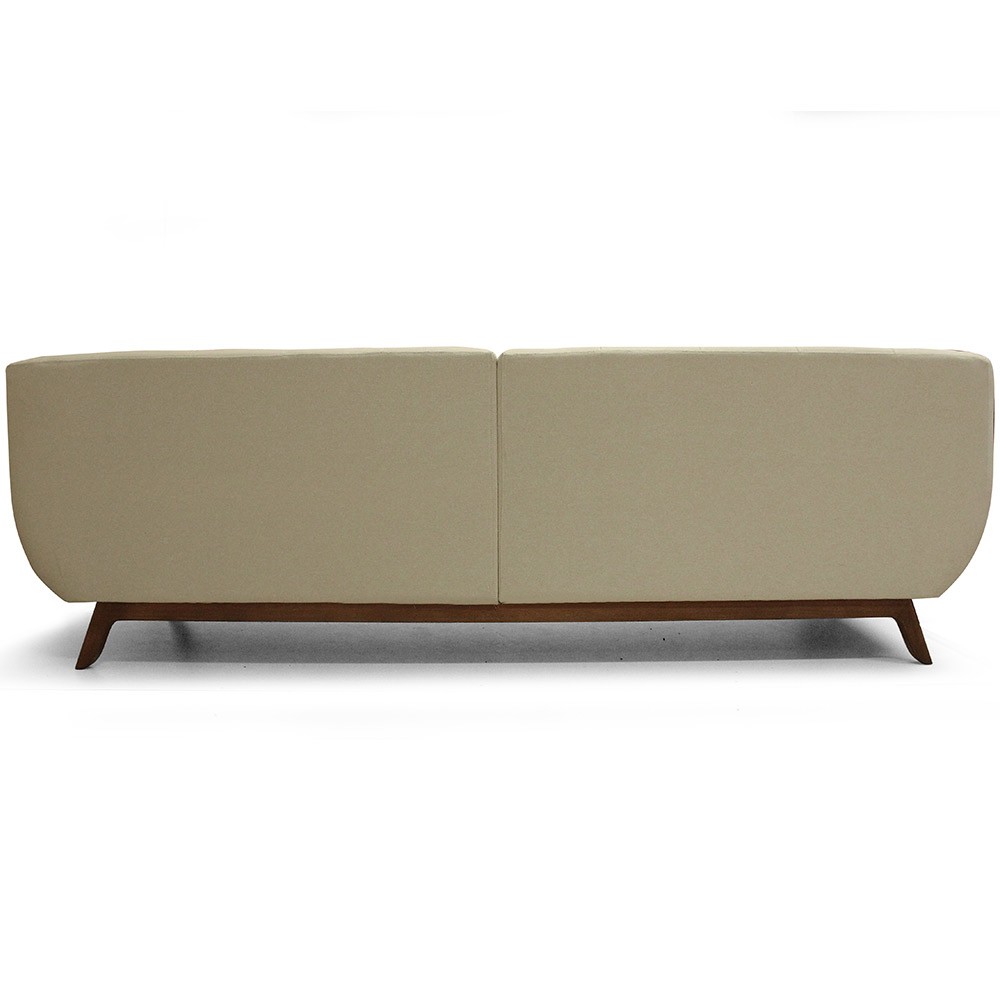 Sofá 4 Lugares Para Sala de Estar Atenas 280 cm D02 Linho Bege B-298 - Lyam Decor