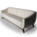 Sofá 4 Lugares Para Sala de Estar Atenas 300 cm D02 Linho Bege C-443 - Lyam Decor