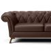 Sofá 4 Lugares Para Sala de Estar Império 260 cm D02 Corano Marrom C-34 - Lyam Decor