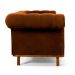 Sofá 4 Lugares Para Sala de Estar Império 260 cm D02 Veludo Telha B-262 - Lyam Decor