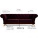 Sofá 4 Lugares Para Sala de Estar Império 280 cm D02 Veludo Roxo Grape C-292 - Lyam Decor