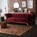 Sofá 4 Lugares Para Sala de Estar Império 300 cm D02 Veludo Marsala B-278 - Lyam Decor