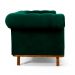 Sofá 4 Lugares Para Sala de Estar Império 300 cm D02 Veludo Verde Musgo C-303 - Lyam Decor