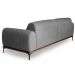 Sofá 4 Lugares Para Sala de Estar Molino 280 cm D02 Linho Cinza C-416 - Lyam Decor
