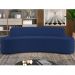 Sofá 4 Lugares Sala de Estar Cancún D02 Veludo Azul Marinho 260 cm C-287 - Lyam Decor