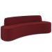Sofá 4 Lugares Sala de Estar Cancún D02 Veludo Marsala 230 cm C-278 - Lyam Decor