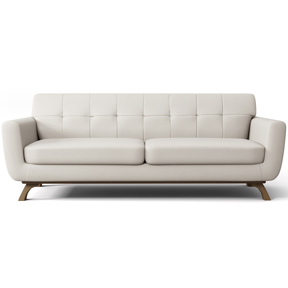 Sofá 4 Lugares Sala de Estar Miami 260 cm D02 Linho Cru A-430 - Lyam Decor