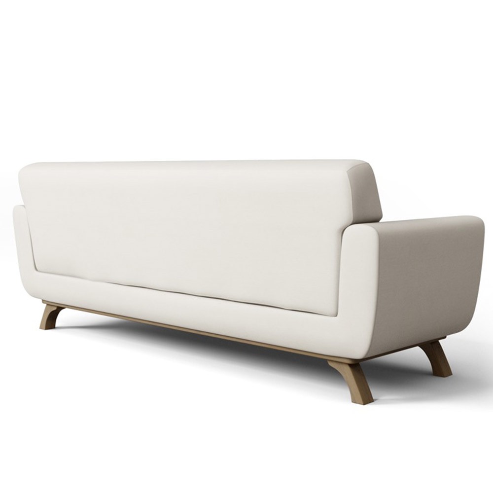 Sofá 4 Lugares Sala de Estar Miami 260 cm D02 Linho Cru A-430 - Lyam Decor