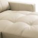 Sofá 4 Lugares com Chaise Direito Sala Living 316cm Logus L06 Couro Bege Areia - Lyam Decor