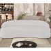 Sofá 5 Lugares Curvo Sala de Estar Living Lótus D02 Corino Branco 300 cm C-12 - Lyam