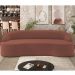 Sofá 5 Lugares Curvo Sala de Estar Living Lótus D02 Veludo Canela 300 cm C-276 - Lyam