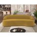 Sofá 5 Lugares Curvo Sala de Estar Living Lótus D02 Veludo Mostarda 300 cm C-279 - Lyam
