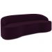 Sofá 5 Lugares Curvo Sala de Estar Living Lótus D02 Veludo Roxo 300 cm C-292 - Lyam