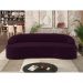 Sofá 5 Lugares Curvo Sala de Estar Living Lótus D02 Veludo Roxo 300 cm C-292 - Lyam