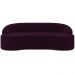 Sofá 5 Lugares Curvo Sala de Estar Living Lótus D02 Veludo Roxo 300 cm C-292 - Lyam