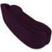 Sofá 5 Lugares Curvo Sala de Estar Living Lótus D02 Veludo Roxo 300 cm C-292 - Lyam