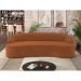 Sofá 5 Lugares Curvo Sala de Estar Living Lótus D02 Veludo Telha 300 cm C-262 - Lyam