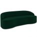 Sofá 5 Lugares Curvo Sala de Estar Living Lótus D02 Veludo Verde Musgo 300 cm C-303 - Lyam