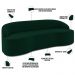 Sofá 5 Lugares Curvo Sala de Estar Living Lótus D02 Veludo Verde Musgo 300 cm C-303 - Lyam