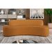 Sofá 5 Lugares Sala de Estar Cancún D02 Couríssimo Whisky 300 cm B-90 - Lyam Decor