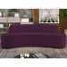 Sofá 5 Lugares Sala de Estar Cancún D02 Veludo Roxo 300 cm C-292 - Lyam Decor