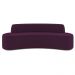 Sofá 5 Lugares Sala de Estar Cancún D02 Veludo Roxo 300 cm C-292 - Lyam Decor