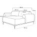 Sofá 6 Lugares com Chaise Direito Para Sala Molino 350 cm D02 Veludo Marsala B-278 - Lyam Decor