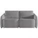 Sofá Cama para Sala de Estar 2 Lugares 176cm Montserrat K01 Bouclê Cinza - Lyam Decor