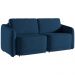 Sofá Cama para Sala de Estar 2 Lugares 176cm Montserrat K01 Veludo Azul Marinho - Lyam Decor