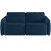 Sofá Cama para Sala de Estar 2 Lugares 176cm Montserrat K01 Veludo Azul Marinho - Lyam Decor