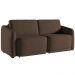 Sofá Cama para Sala de Estar 2 Lugares 176cm Montserrat K01 Veludo Marrom - Lyam Decor