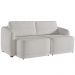 Sofá Cama para Sala de Estar 2 Lugares 196cm Montserrat K01 Bouclê Creme - Lyam Decor