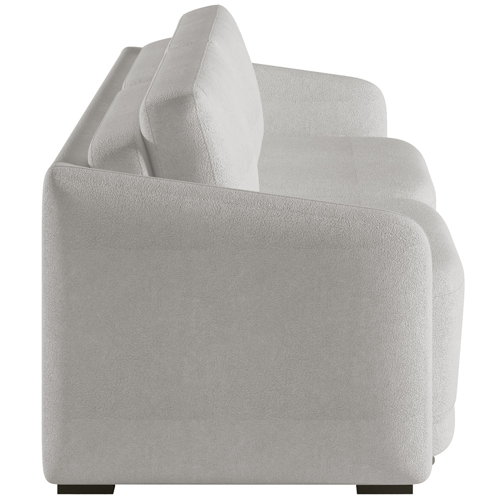 Sofá Cama para Sala de Estar 2 Lugares 196cm Montserrat K01 Bouclê Creme - Lyam Decor