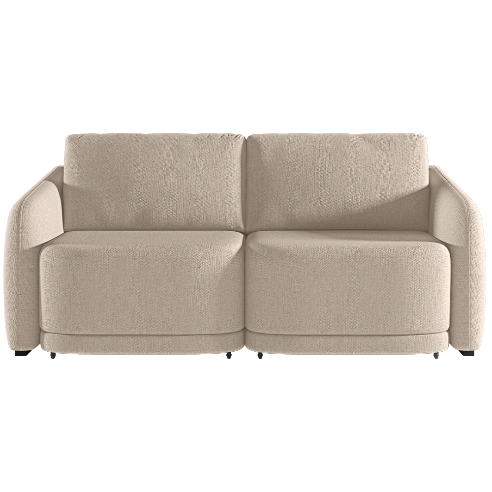Sofá Cama para Sala de Estar 2 Lugares 196cm Montserrat K01 Linho Bege - Lyam Decor